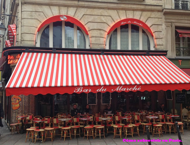 Paris - Al atardecer tragos en Bar du Marché